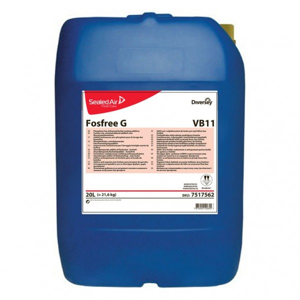 Detergent lichid pentru masini de spalat sticla  Fosfree G  Diversey  21.6 kg
